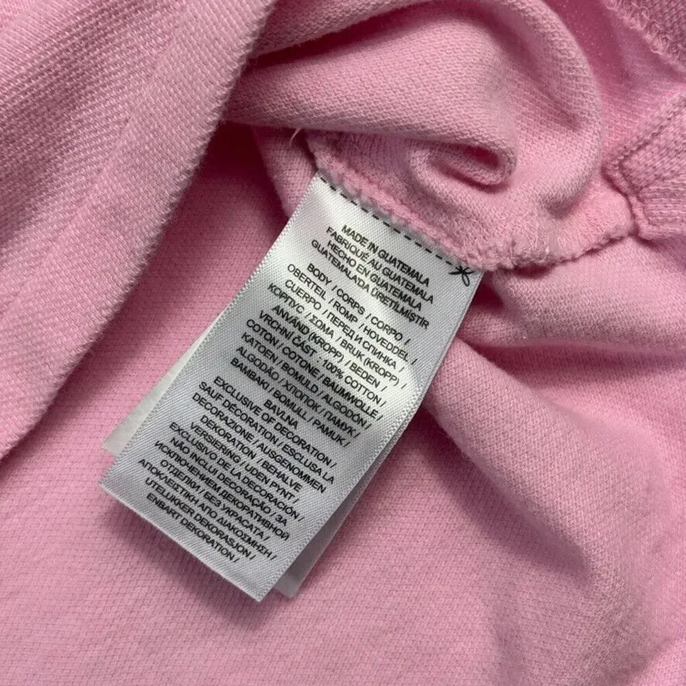 Polo Ralph Lauren Shirt L Classic Fit Pink Blue Pony Logo Casual Rugby Men's